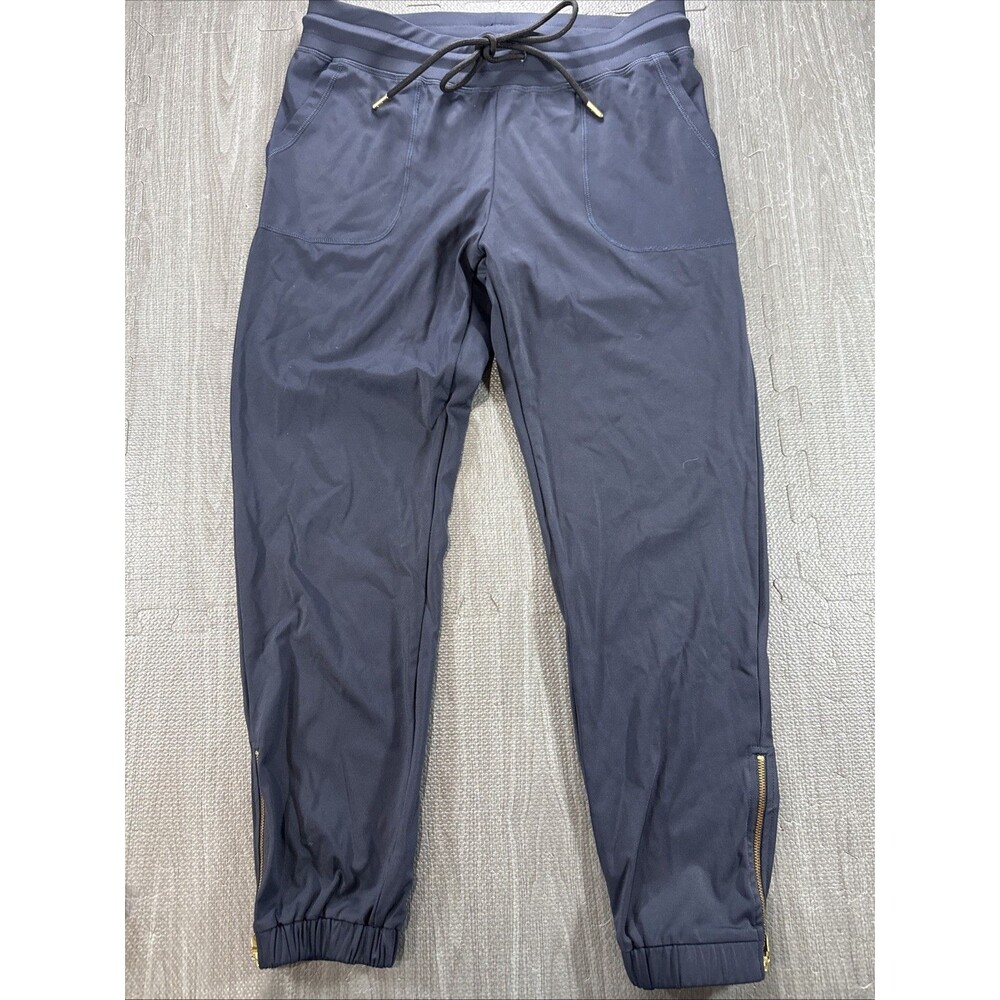 ZYIA Active Womens Size Small Navy Blue Peak Zip Ankle Jogger Pants